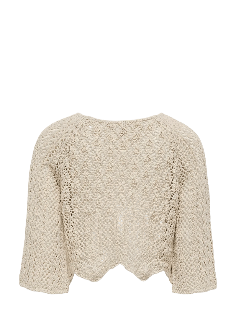 Kids Only - KOGNOLA LIFE 3/4 PULLOVER KNT NOOS - stickade tröjor - pumice stone - 1