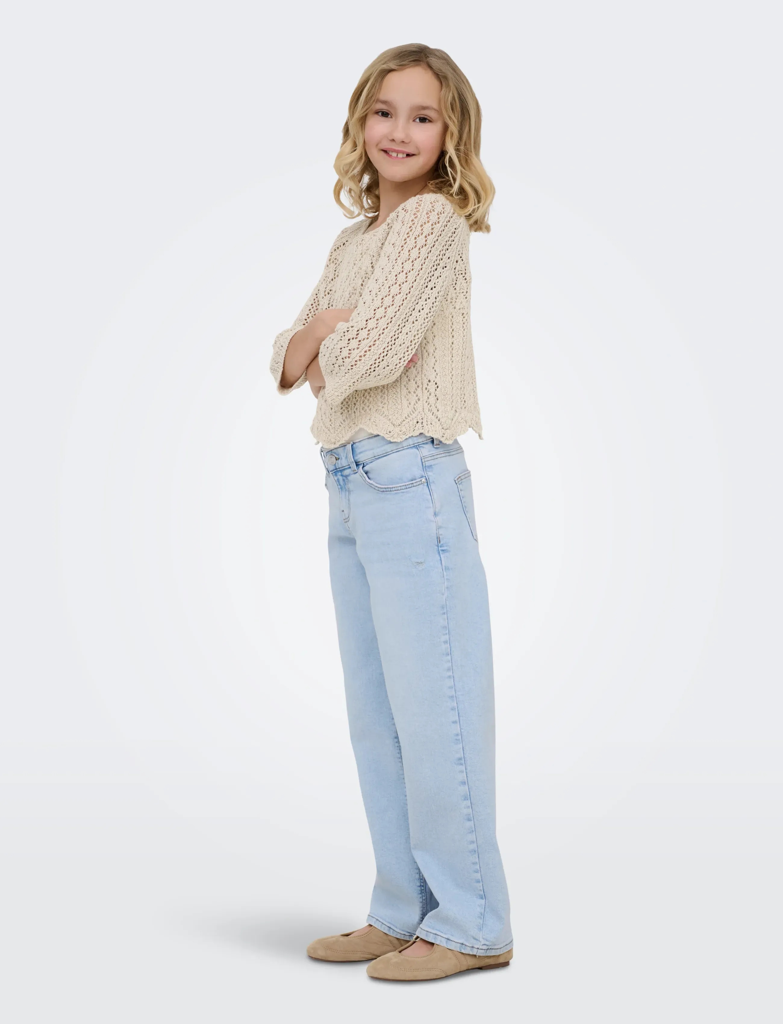 Kids Only - KOGNOLA LIFE 3/4 PULLOVER KNT NOOS - pullover - pumice stone - 4