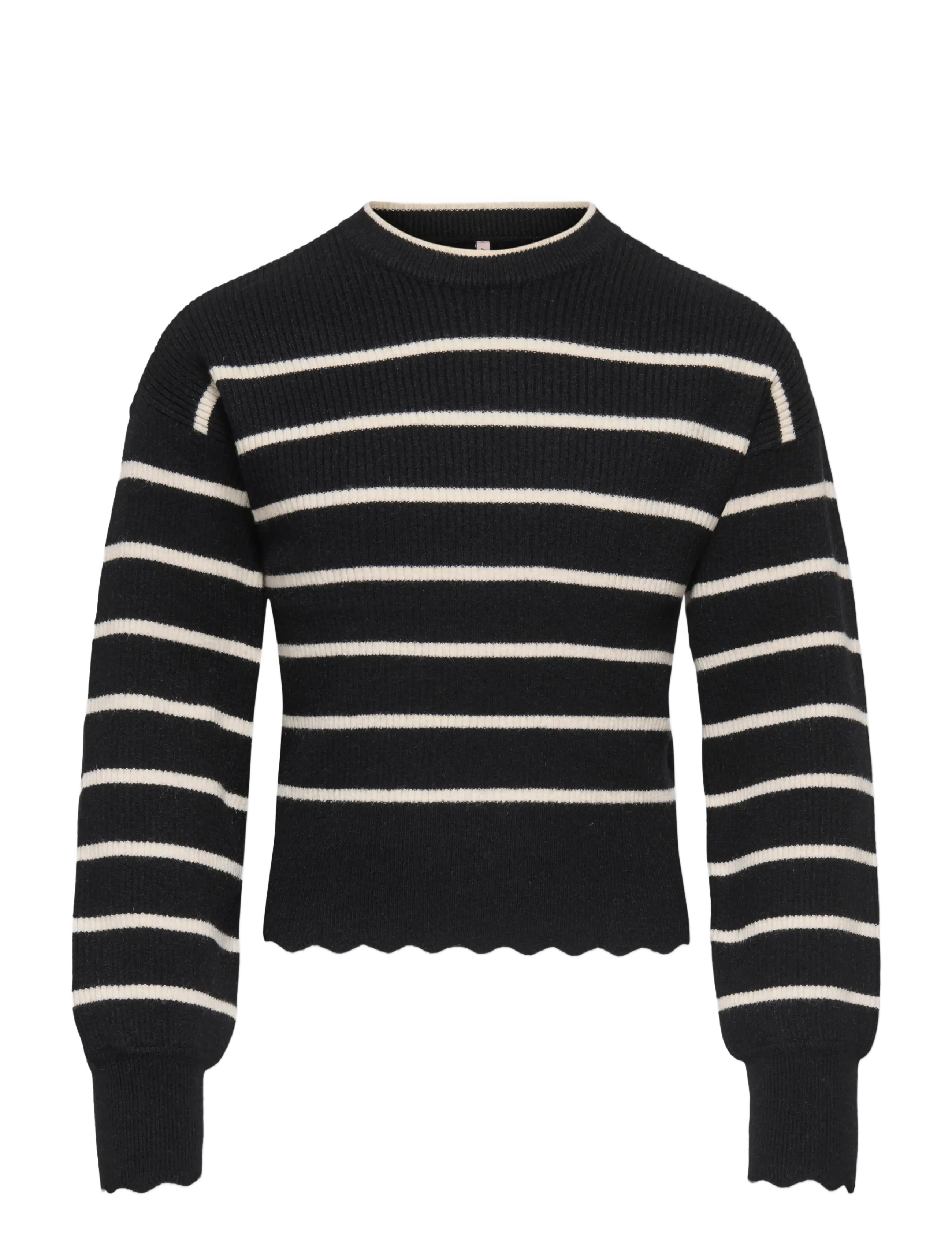 Kids Only KOGIBI LS O-NECK PULLOVER CP KNT NOOS - Overdele - BLACK / black