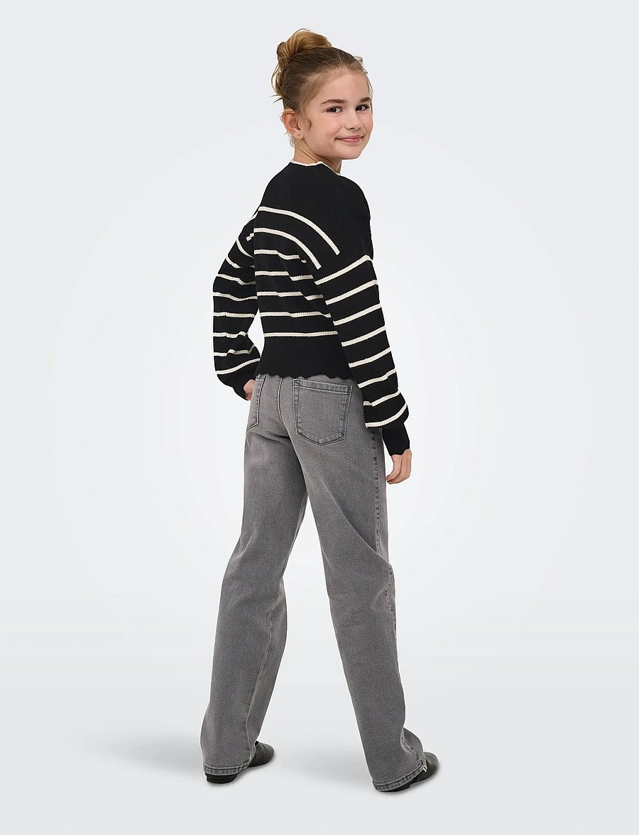 Kids Only - KOGIBI LS O-NECK PULLOVER CP KNT NOOS - trøjer - black - 3