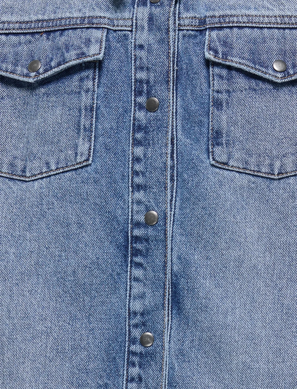 Kids Only - KOGELLA L/S POCKET SHIRT TAI519 DNM - langärmlige hemden - medium blue denim - 2