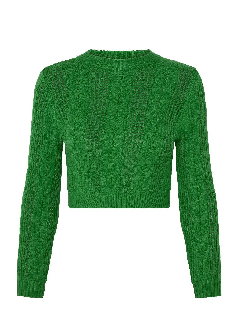 Kids Only - KOGRUBINA LS CABLE O-NECK CP KNT - pullover - medium green - 0