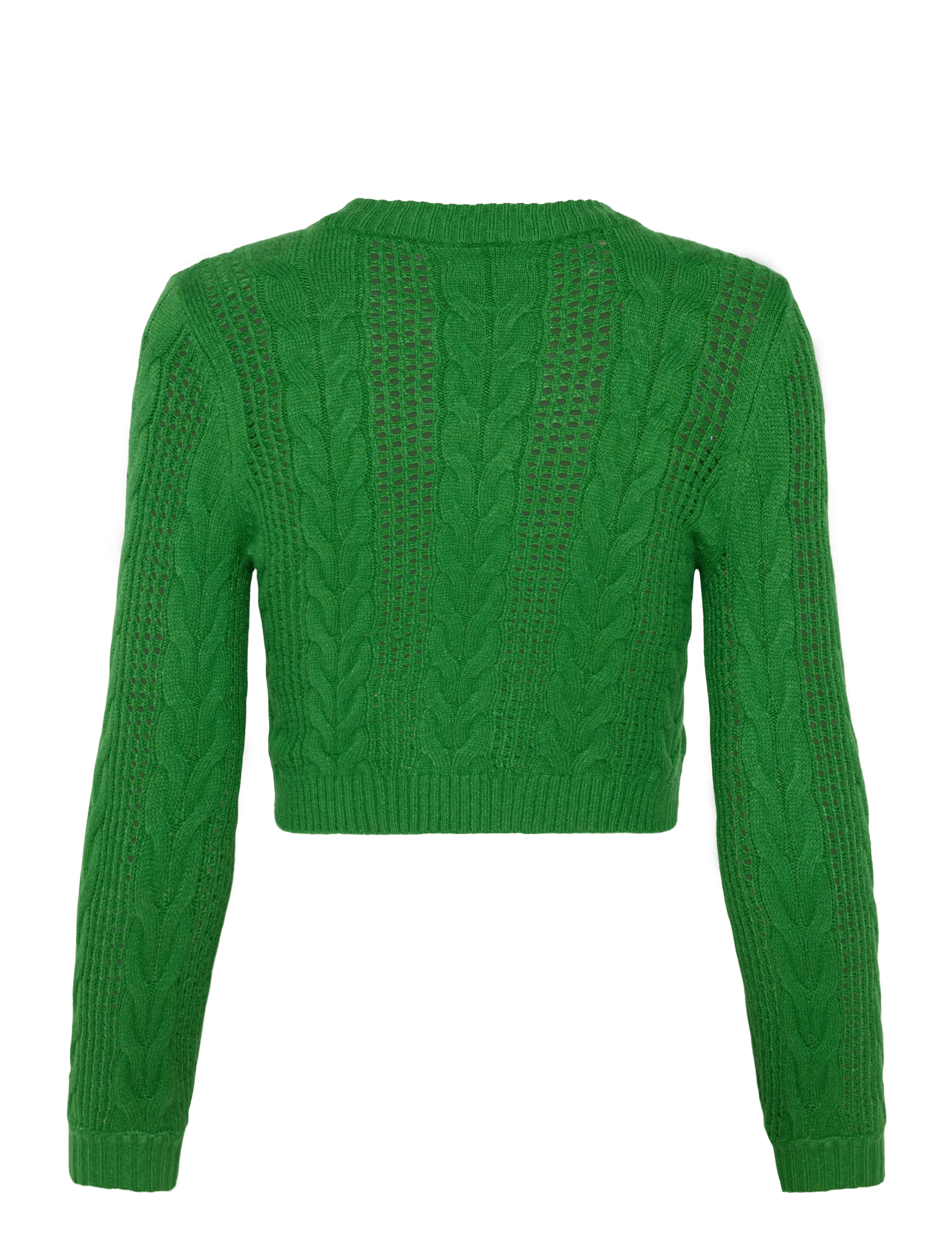 Kids Only - KOGRUBINA LS CABLE O-NECK CP KNT - trøjer - medium green - 1