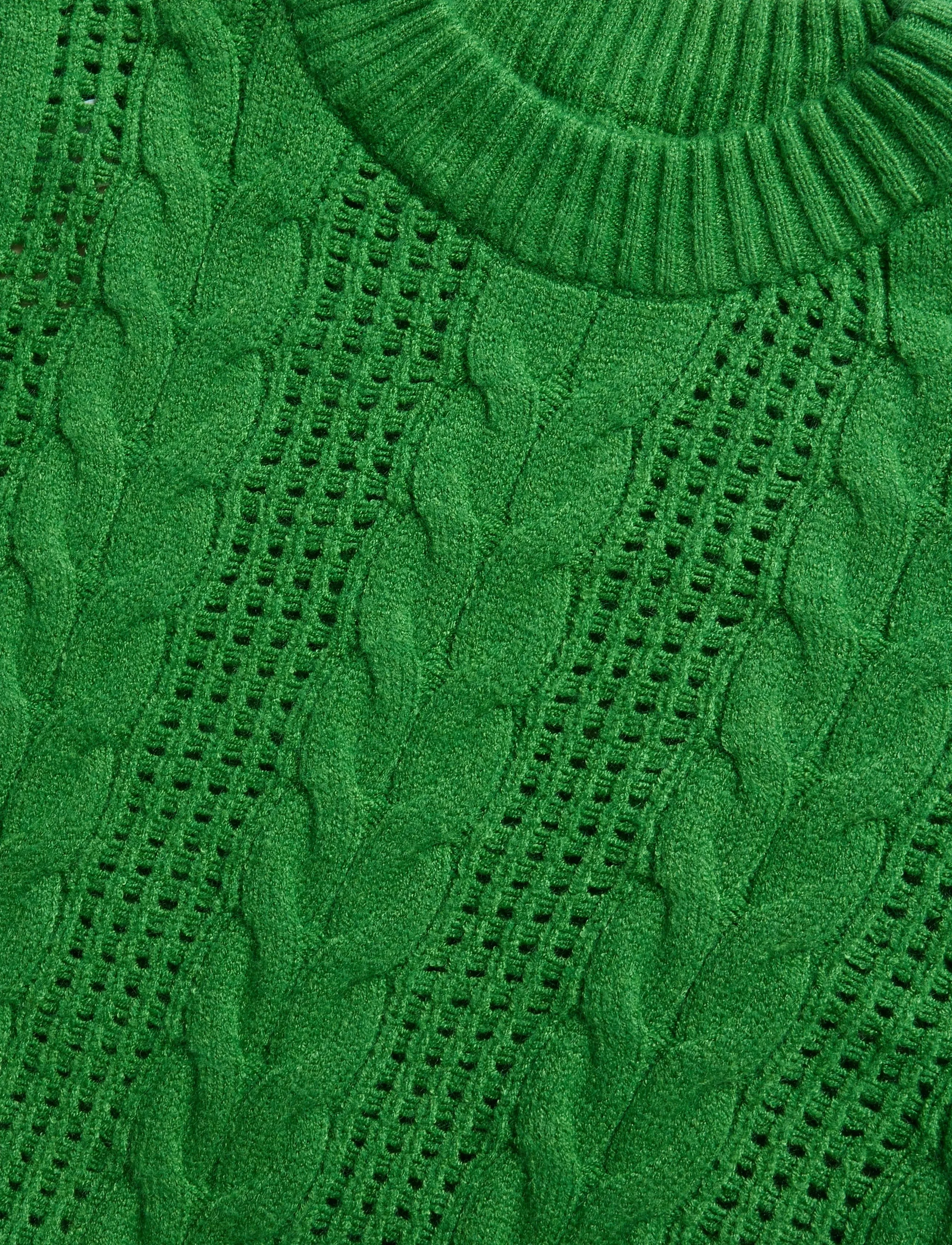 Kids Only - KOGRUBINA LS CABLE O-NECK CP KNT - trøjer - medium green - 2