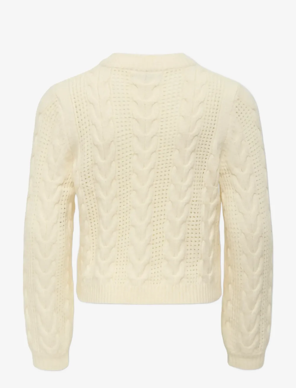 Kids Only - KOGRUBINA LS CABLE O-NECK CP KNT - stickade tröjor - whitecap gray - 1