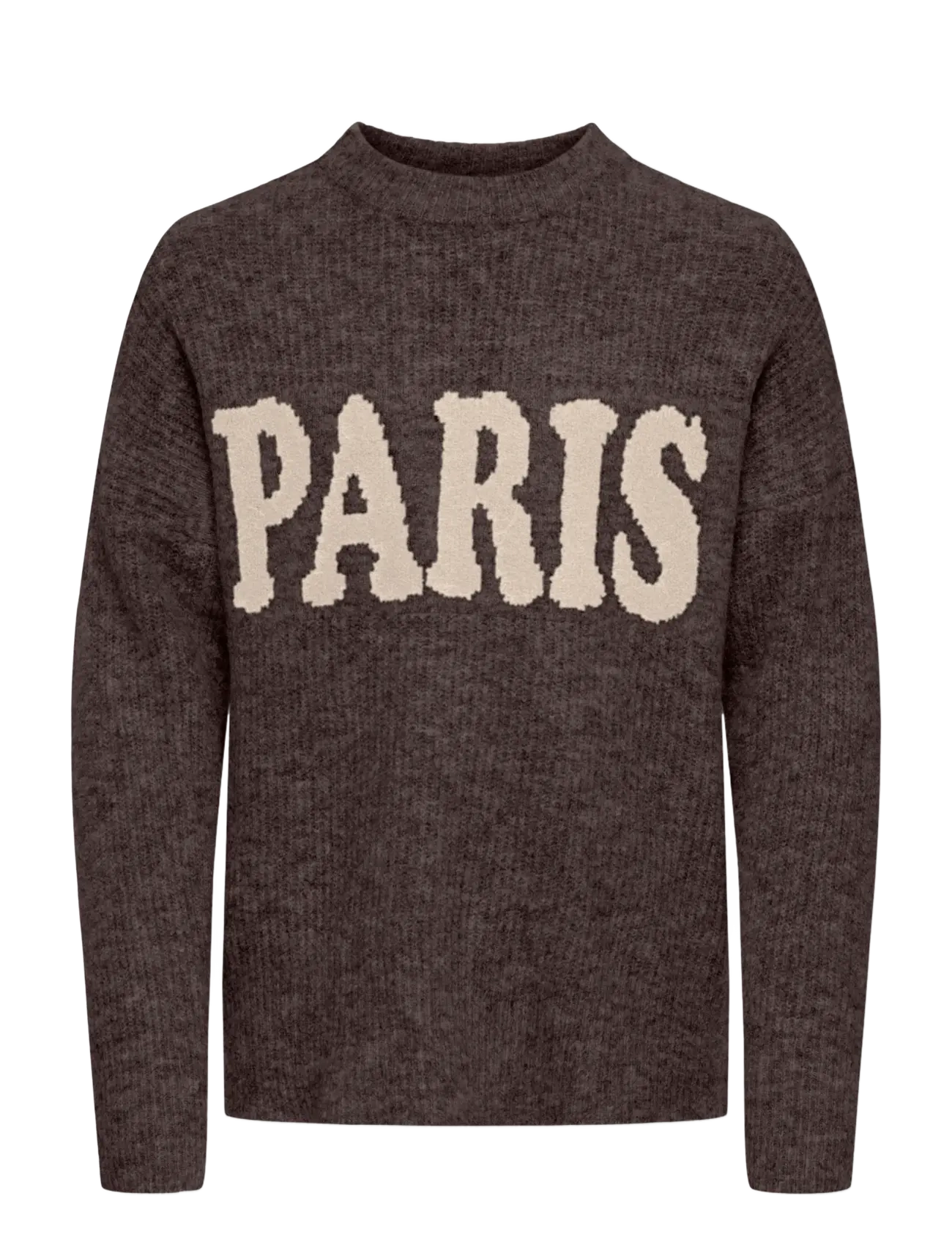 Kids Only KOGJERICO L/S PULLOVER VD KNT - Tops - COFFEE BEAN / brown