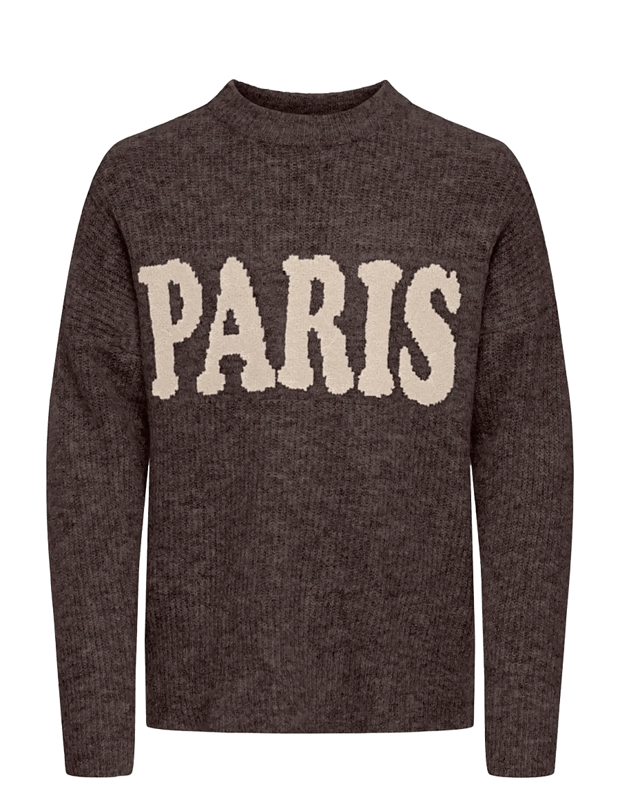 Kids Only - KOGJERICO L/S PULLOVER VD KNT - coffee bean - 0
