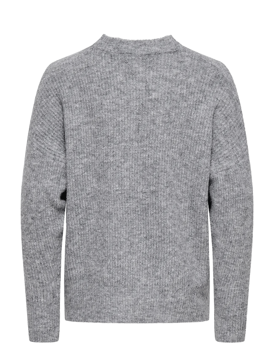 Kids Only - KOGJERICO L/S PULLOVER VD KNT - grey melange - 2