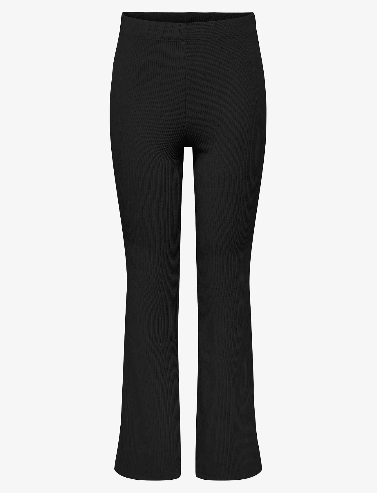 Kids Only - KOGFEVER RIB FLARED PANTS CP JRS NOOS - leggings - black - 0