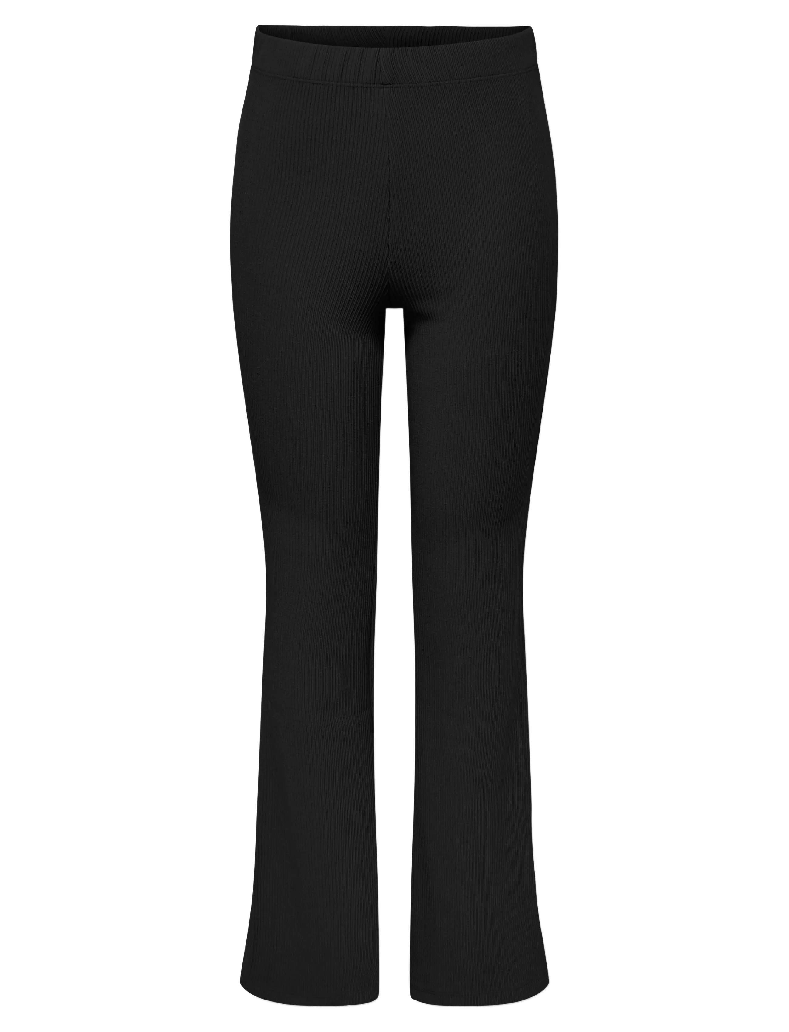 Kids Only KOGFEVER RIB FLARED PANTS CP JRS NOOS - 4 for 3 - BLACK / black