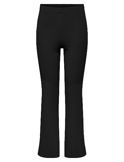 Kids Only KOGFEVER RIB FLARED PANTS CP JRS NOOS - Kinder 2 bis 8 Jahren - BLACK / black