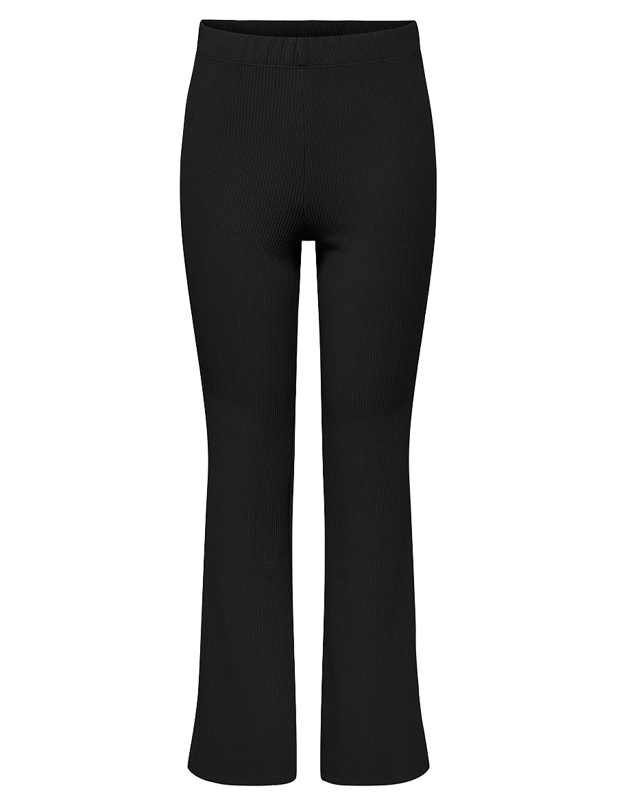 Kids Only - KOGFEVER RIB FLARED PANTS CP JRS NOOS - leggings - black - 2