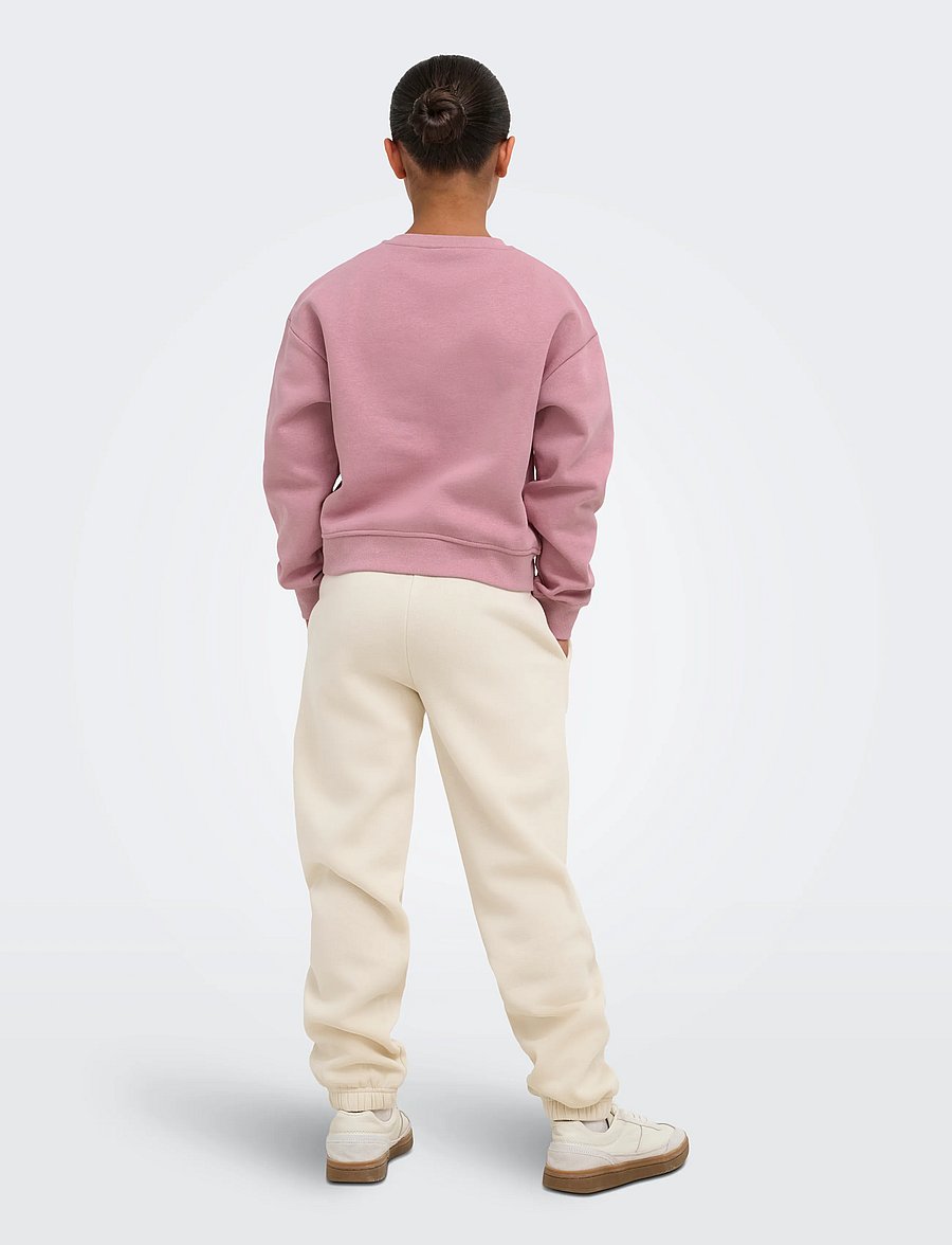 Kids Only - KOGSWEAT LS CREW OVZ STAT SWT NOOS - sweatshirts - foxglove - 3