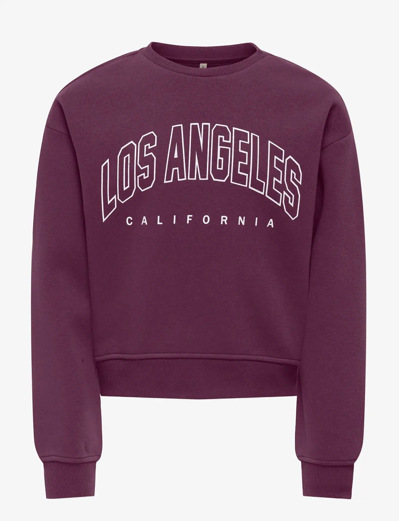 Kids Only KOGSWEAT LS CREW OVZ STAT SWT NOOS - Teens 140-176 - MAUVE WINE / burgundy