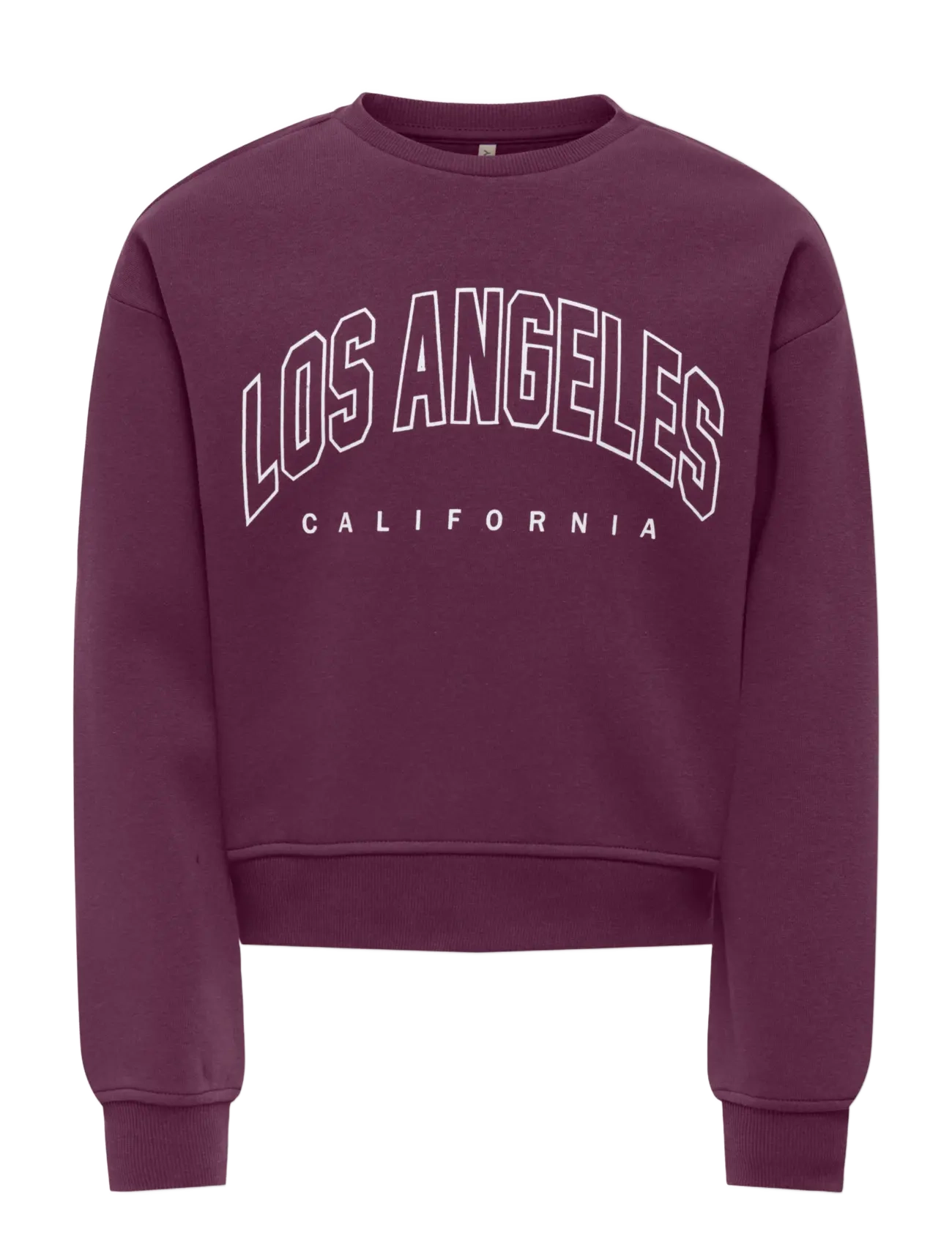 Kids Only KOGSWEAT LS CREW OVZ STAT SWT NOOS - Sweatshirts & Hættetrøjer - MAUVE WINE / burgundy