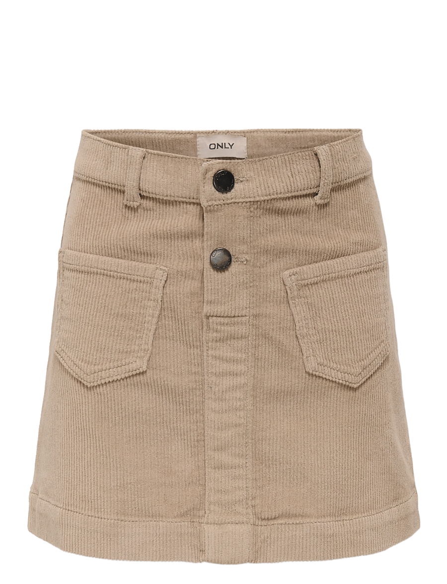 Kids Only - KOGAMAZING GLOBAL HW CORD SKIRT PNT NOOS - jeansröcke - goat - 1