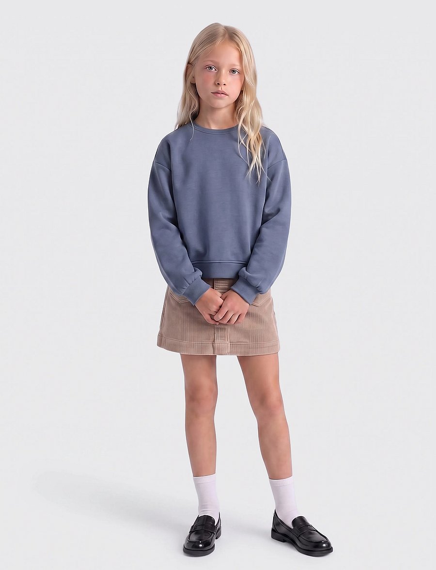 Kids Only - KOGAMAZING GLOBAL HW CORD SKIRT PNT NOOS - jeansröcke - goat - 4