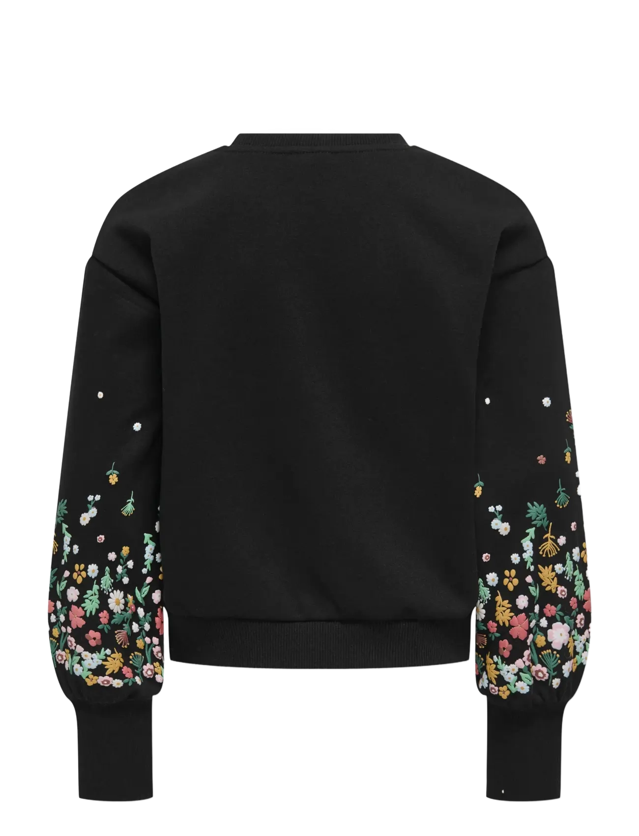 Kids Only - KOGBROOKE L/S O-NECK FLOWER SWT NOOS - black - 2