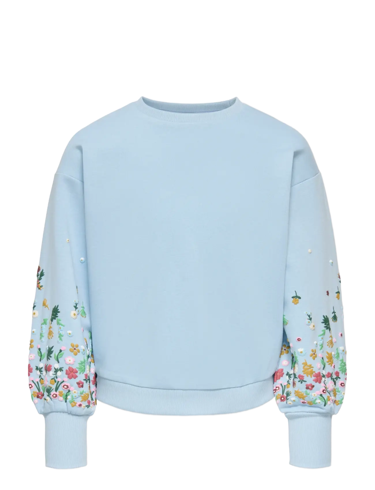 Kids Only KOGBROOKE L/S O-NECK FLOWER SWT NOOS - Kleidung - CASHMERE BLUE / blue