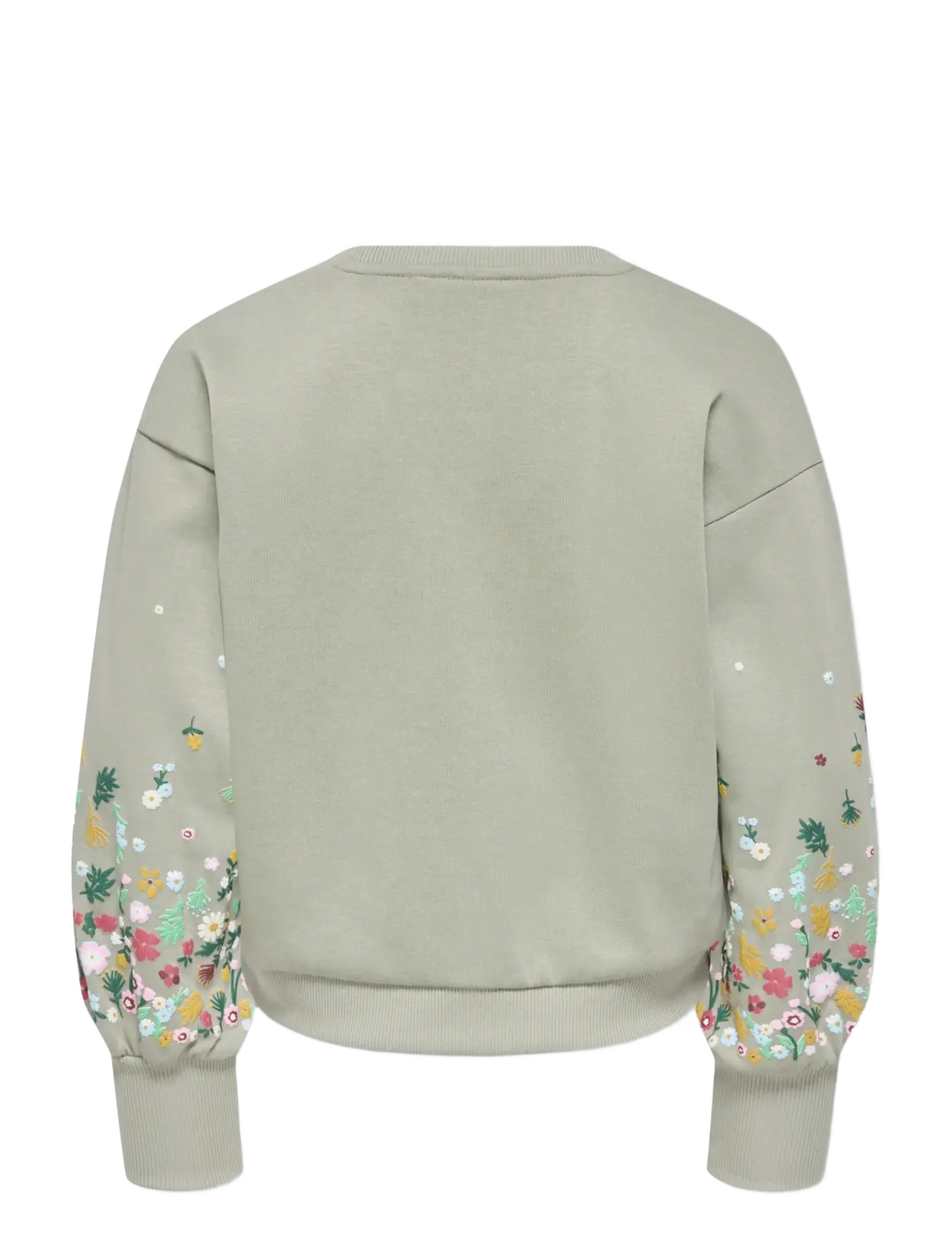 Kids Only - KOGBROOKE LS O-NECK FLOWER SWT NOOS GRL - dressipluusid - seagrass - 2