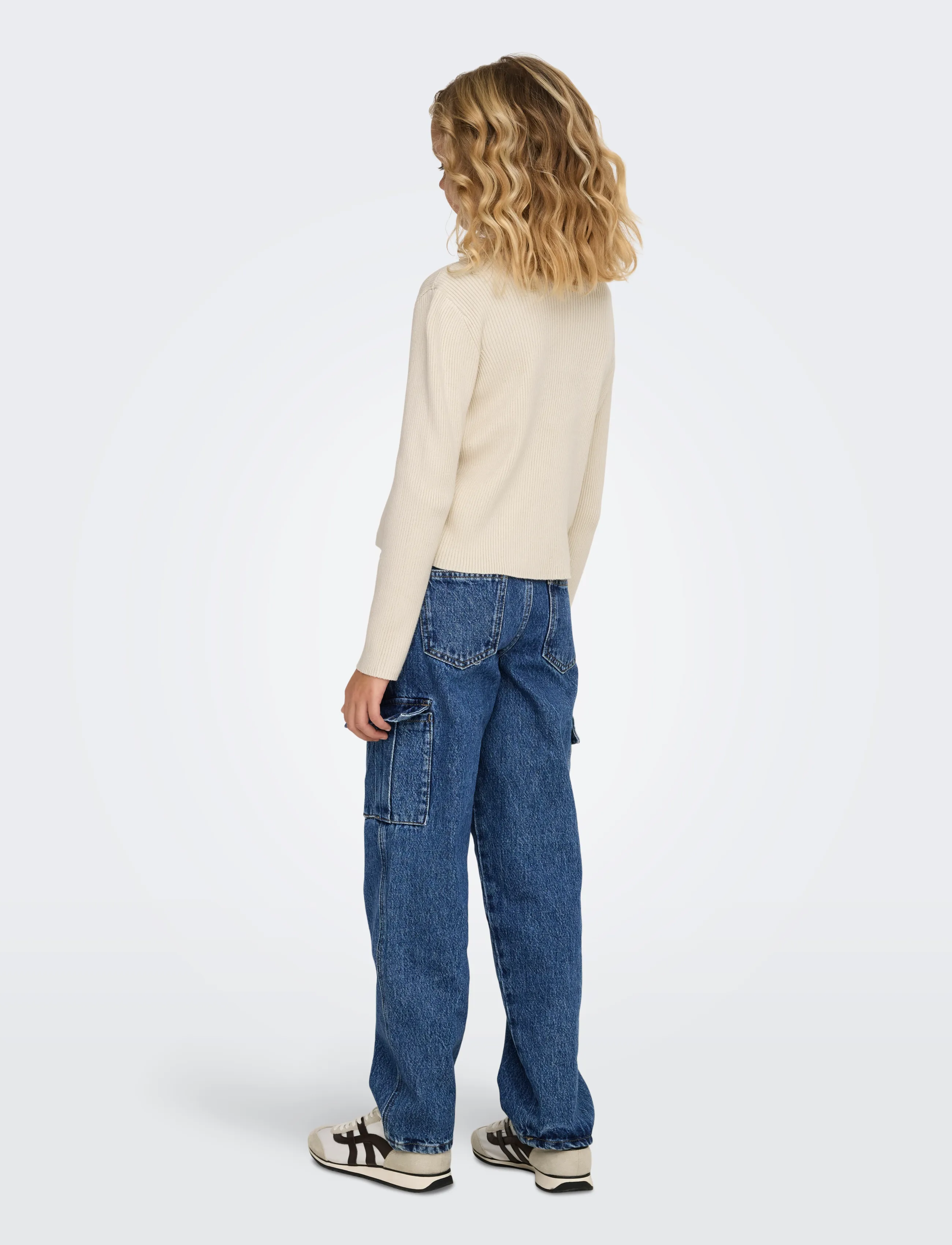 Kids Only - KOGNATASCHA LS O-NECK CARD CP KNT NOOS - cardigans - birch - 3