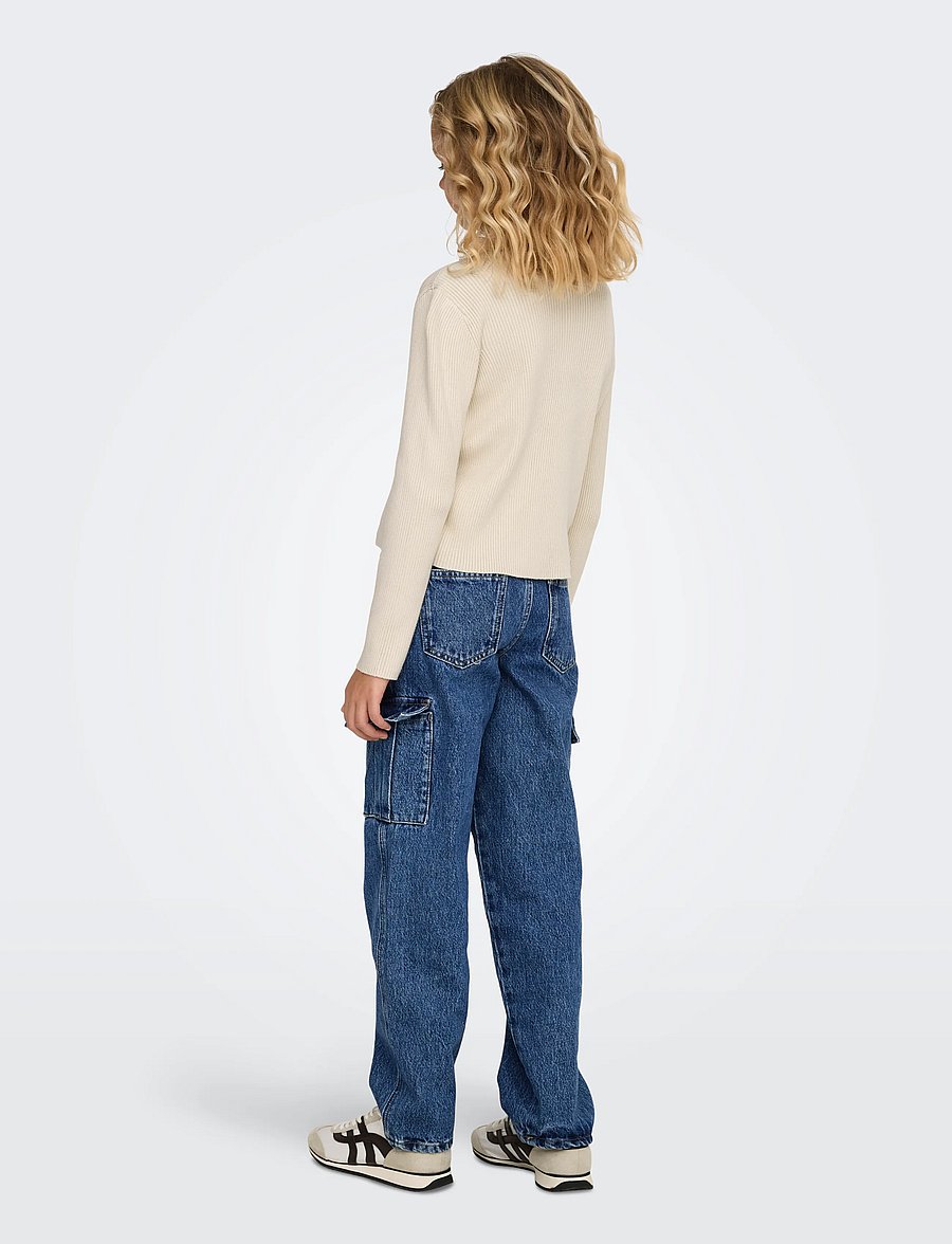 Kids Only - KOGNATASCHA LS O-NECK CARD CP KNT NOOS - gilets - birch - 3