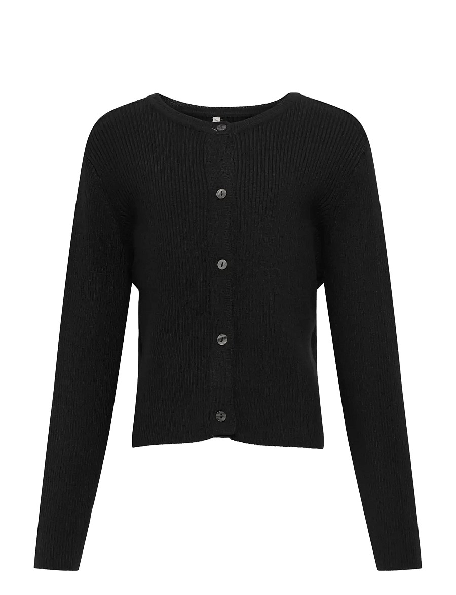 Kids Only - KOGNATASCHA LS O-NECK CARD CP KNT NOOS - kardiganid - black - 1