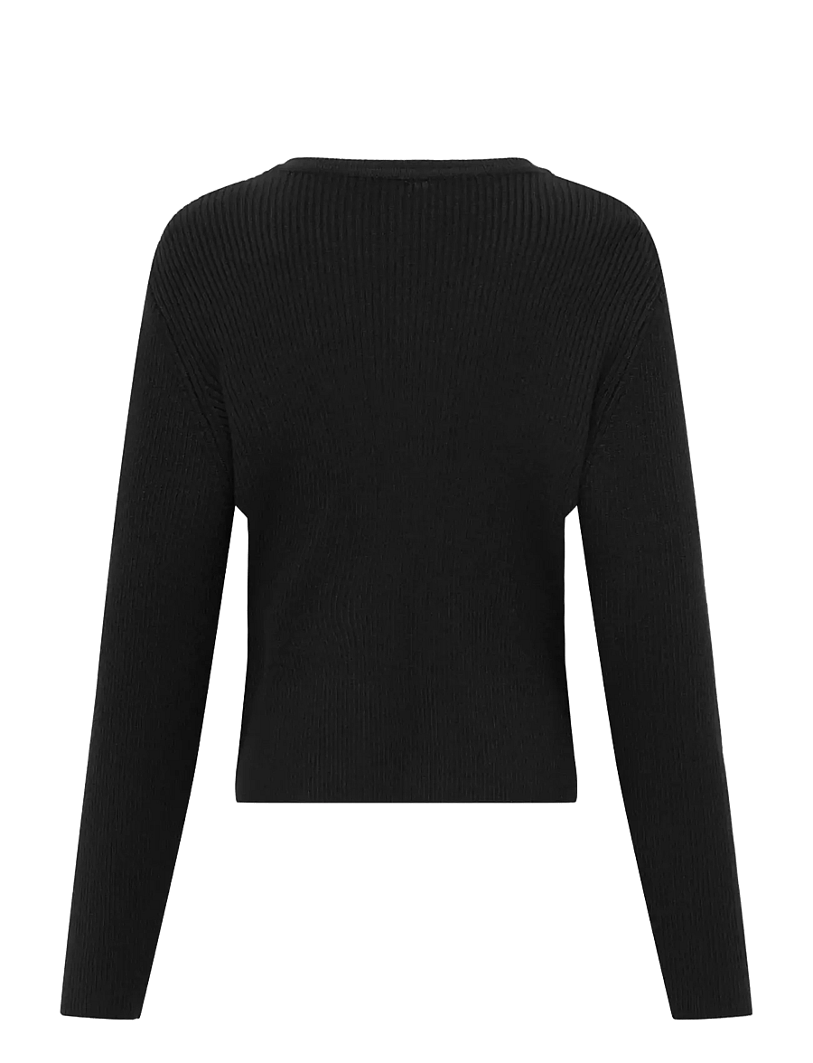 Kids Only - KOGNATASCHA LS O-NECK CARD CP KNT NOOS - kardiganid - black - 2