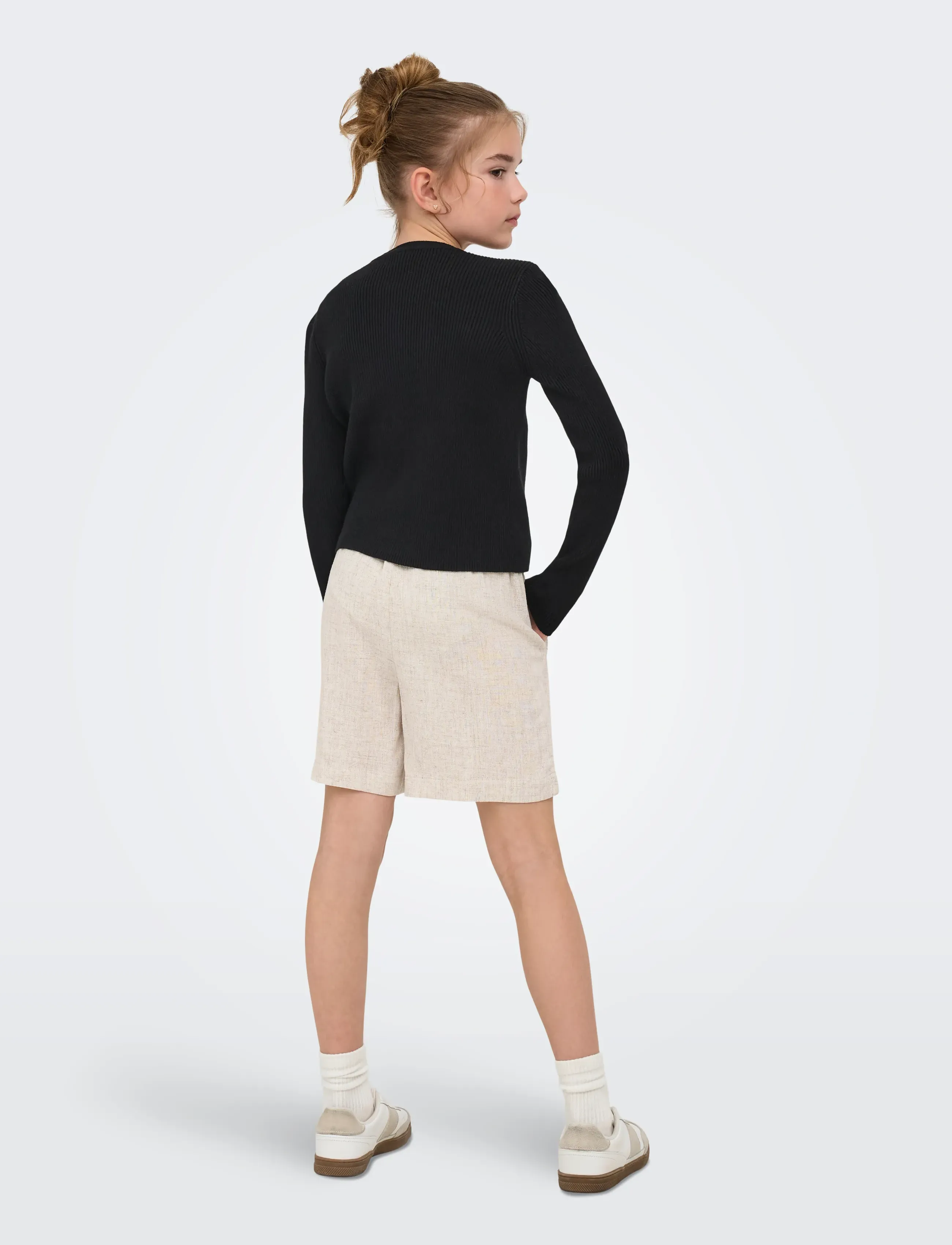 Kids Only - KOGNATASCHA LS O-NECK CARD CP KNT NOOS - cardigans - black - 3