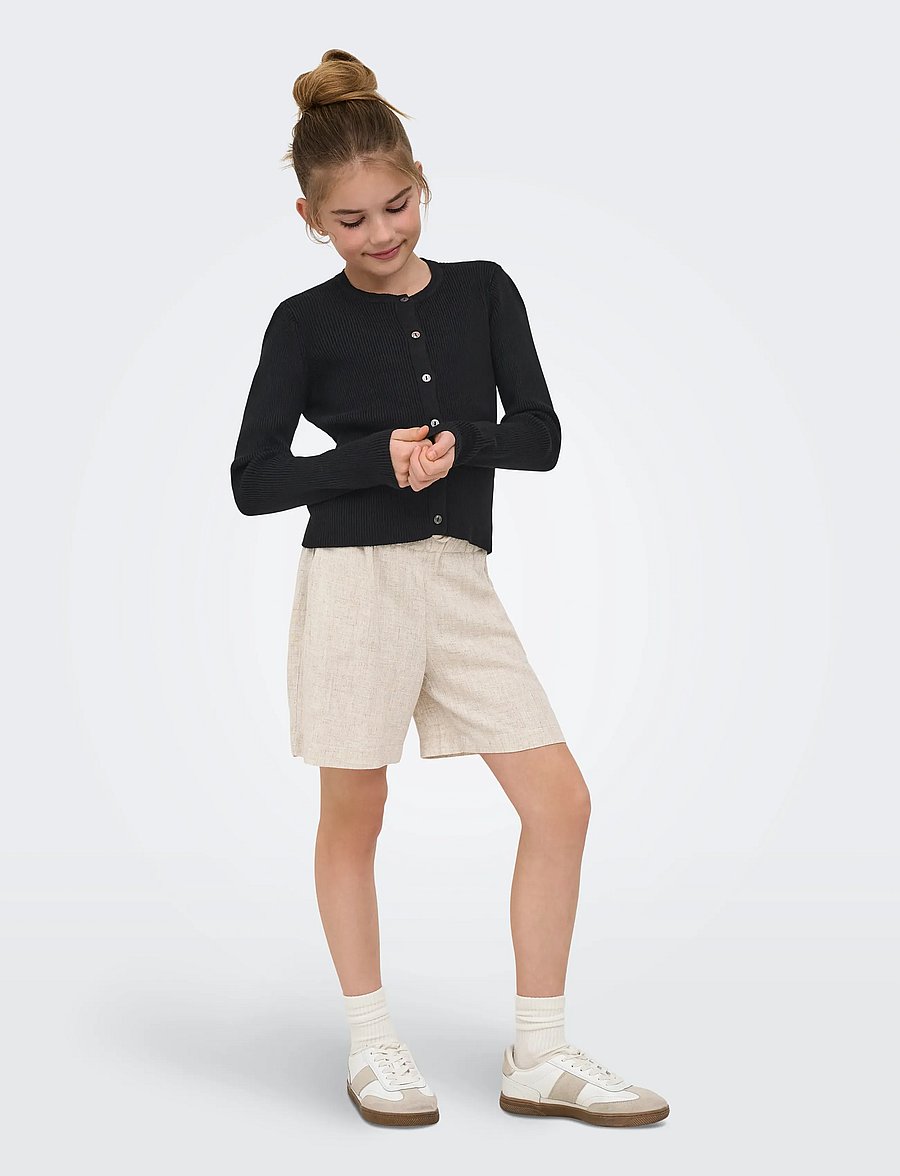 Kids Only - KOGNATASCHA LS O-NECK CARD CP KNT NOOS - kardiganid - black - 4