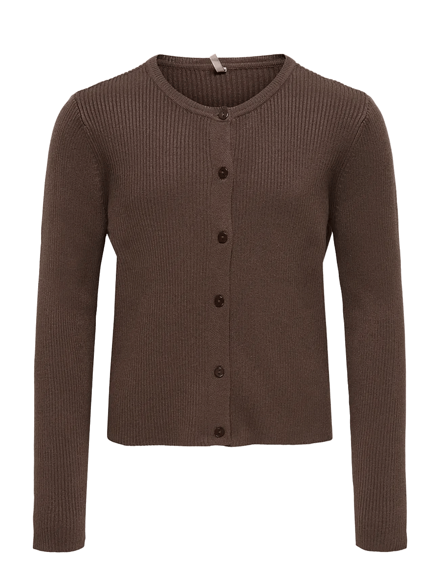 Kids Only - KOGNATASCHA LS O-NECK CARD CP KNT NOOS - cardigans - bracken - 0