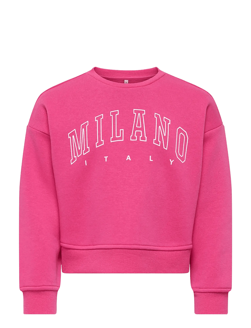 Kids Only - KMGSWEAT LS CREW OSZ STAT SWT NOOS - sweatshirts - magenta - 1