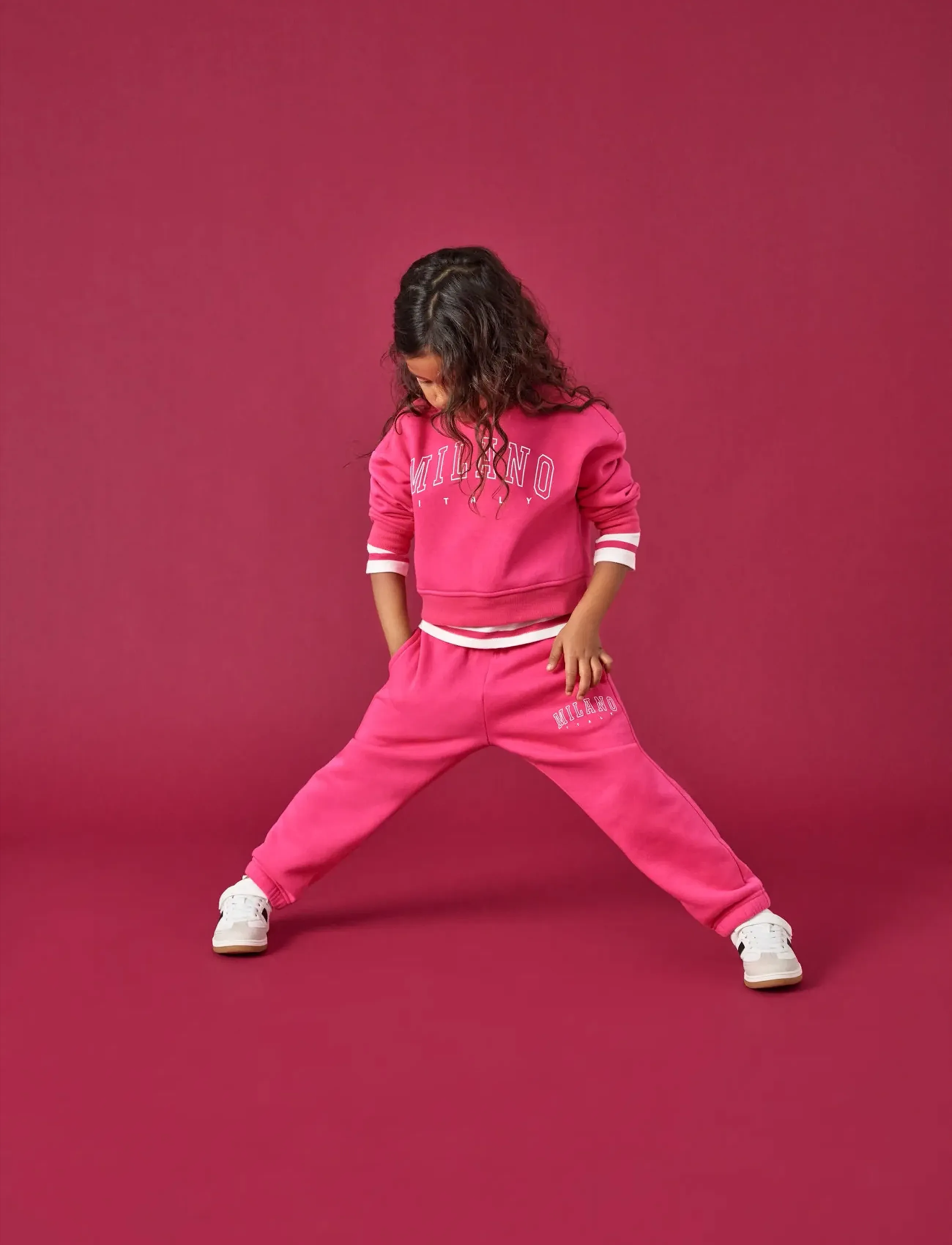 Kids Only KMGSWEAT LS CREW OSZ STAT SWT NOOS - Sweatshirts - MAGENTA / pink/rose