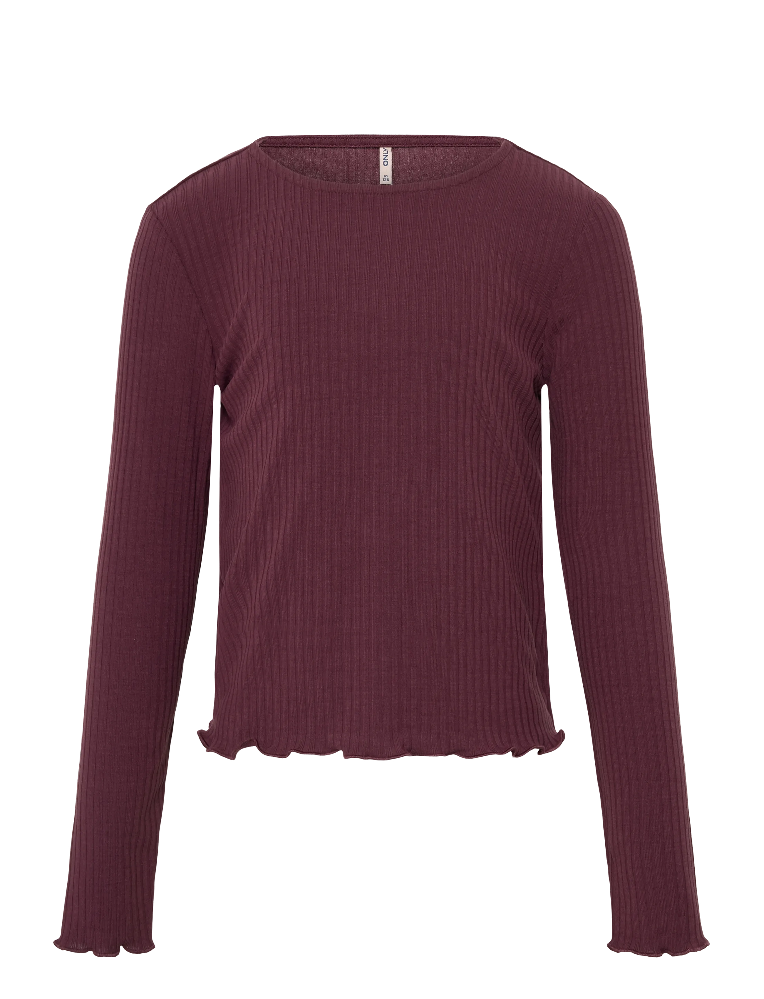 Kids Only KMGTELLA LIFE L/S O-NECK TOP JRS - Oberteile & T-Shirts - MAUVE WINE / burgundy
