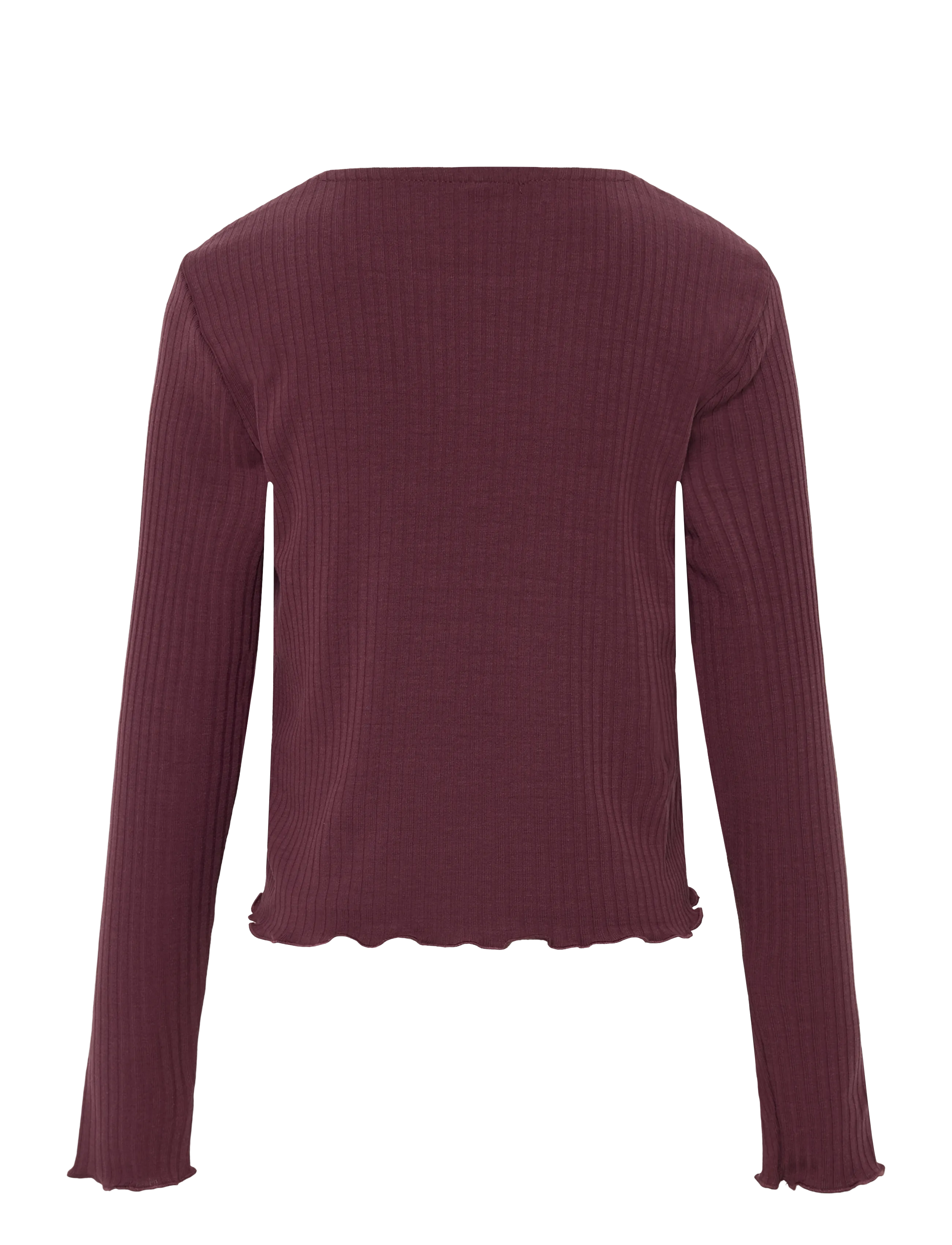 Kids Only - KMGTELLA LIFE L/S O-NECK TOP JRS - langærmede t-shirts - mauve wine - 1