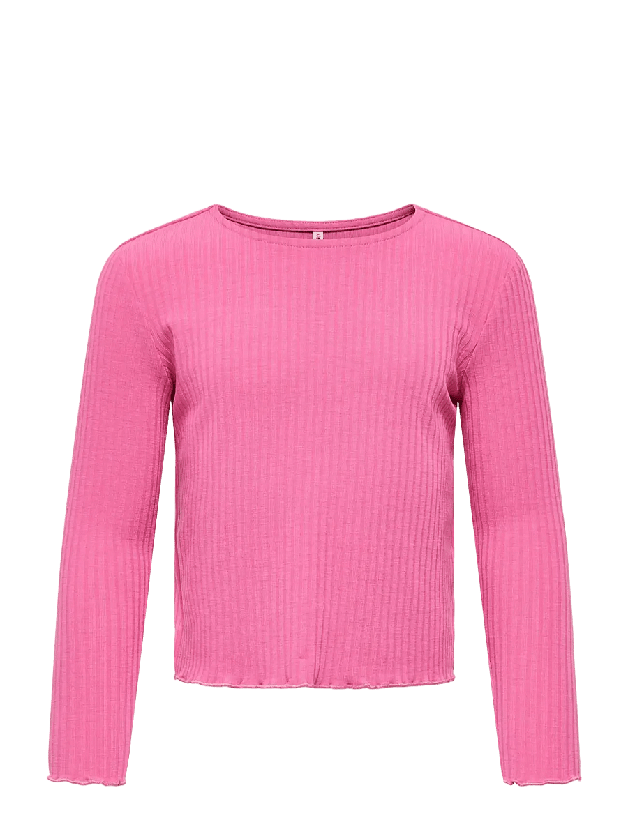 Kids Only - KMGTELLA LIFE L/S O-NECK TOP JRS - langerma bolir - strawberry moon - 0