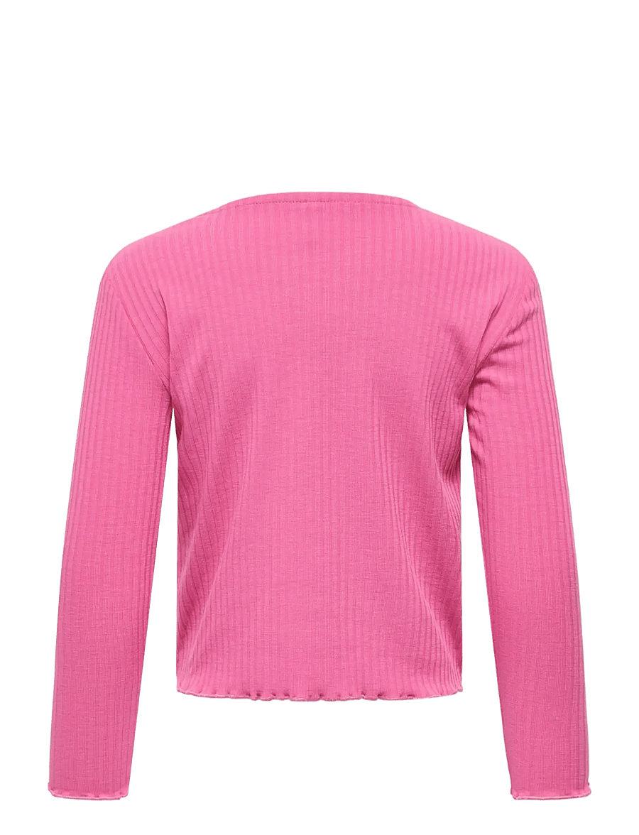 Kids Only - KMGTELLA LIFE L/S O-NECK TOP JRS - langerma bolir - strawberry moon - 1