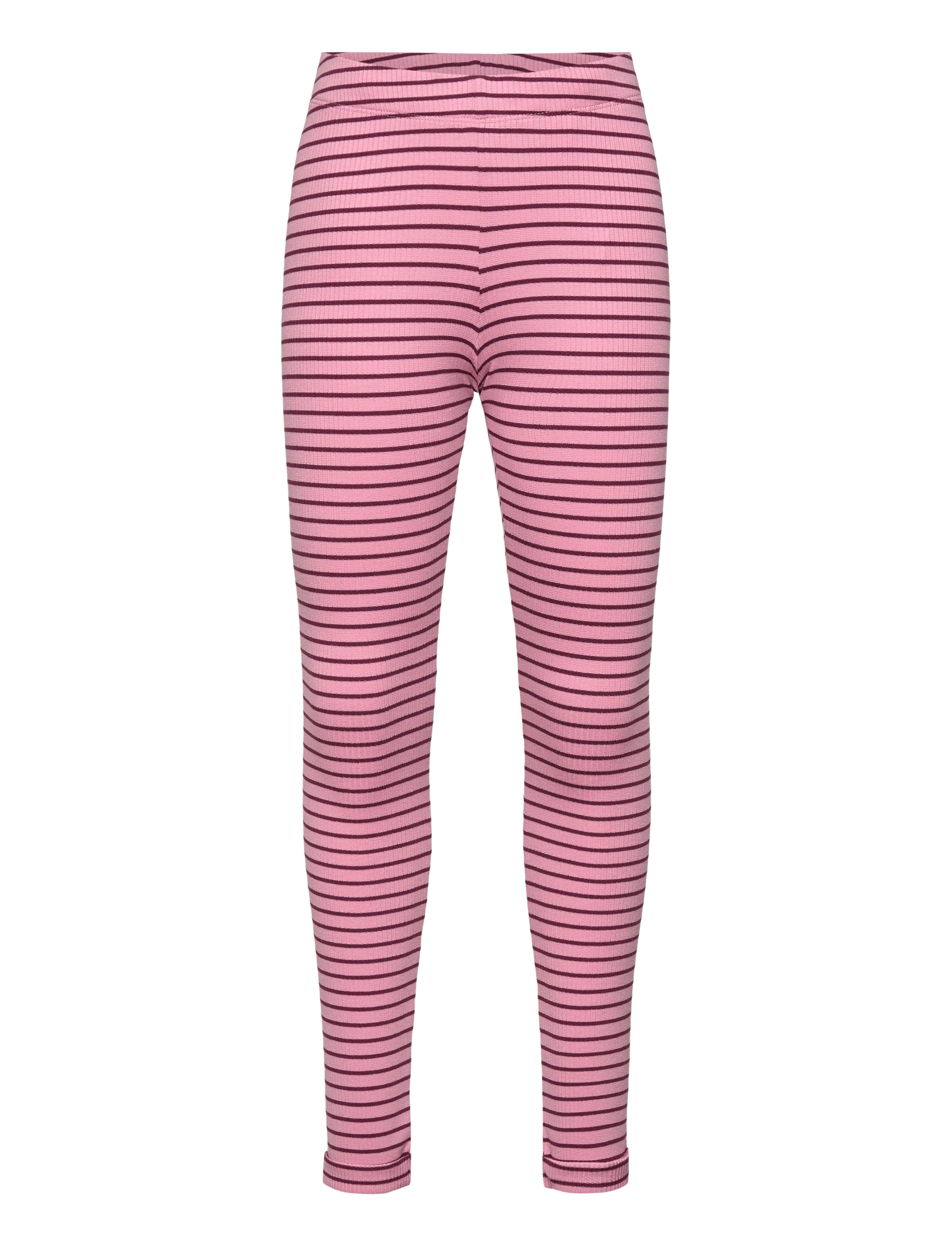 Kids Only KMGMAUDE LIFE STRIPE BASIC LEGGING JRS - Leggings - SEA PINK / pink/rose