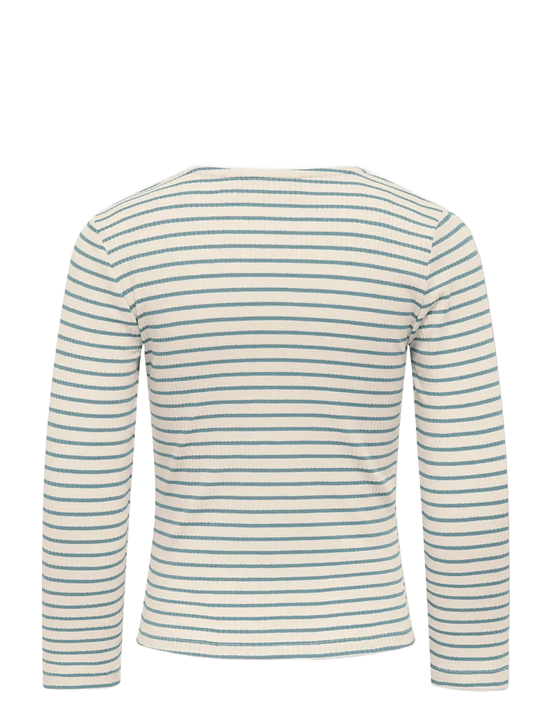 Kids Only - KMGMAUDE LIFE STRIPE LS TOP JRS NOOS - pikkade varrukatega t-särgid - birch - 1