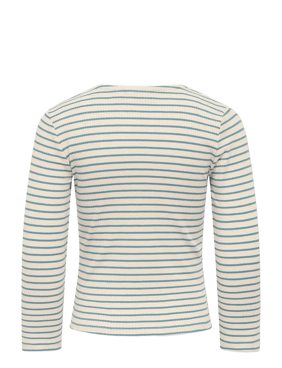 Kids Only - KMGMAUDE LIFE STRIPE LS TOP JRS NOOS - langærmede t-shirts - birch - 2