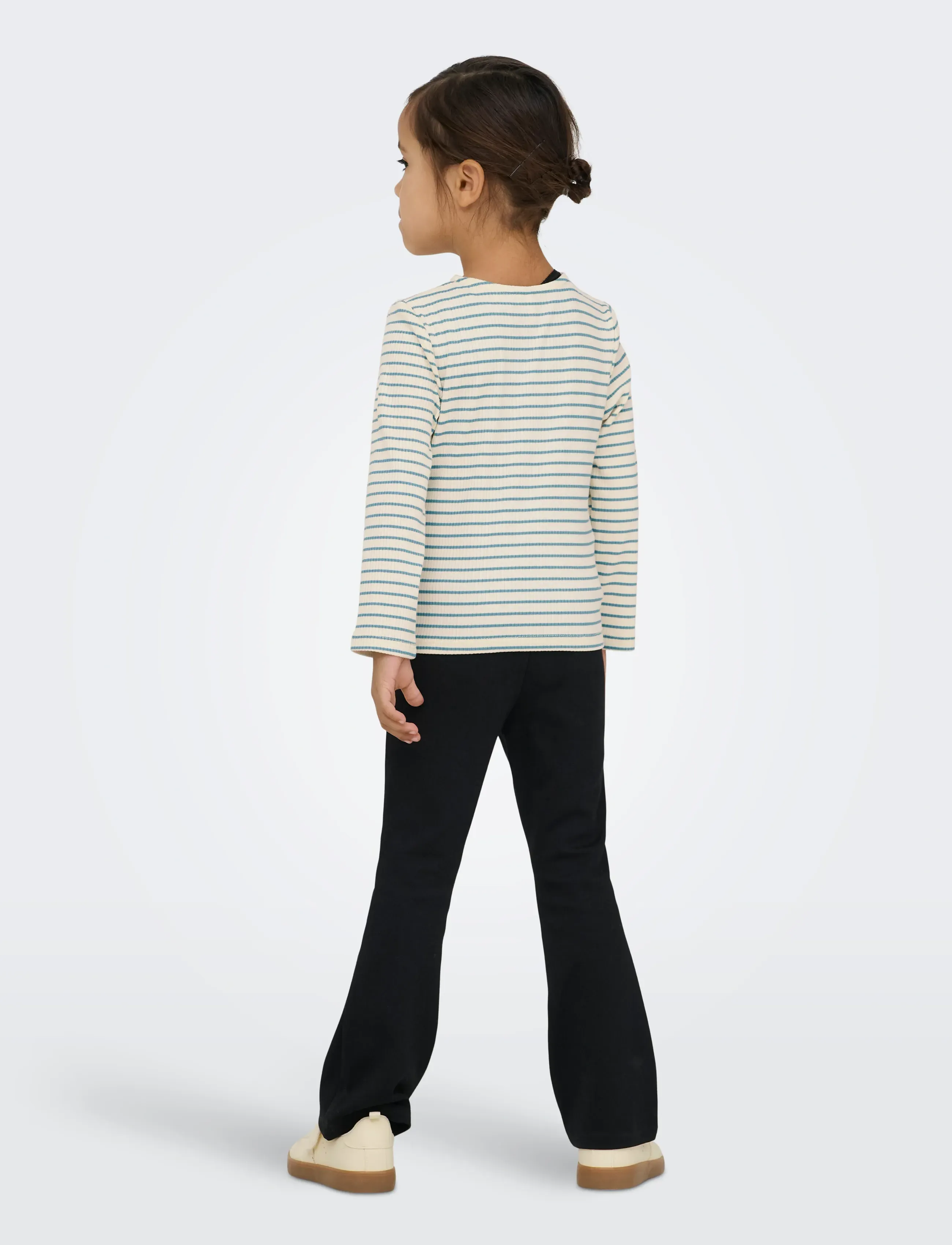 Kids Only - KMGMAUDE LIFE STRIPE LS TOP JRS NOOS - langærmede t-shirts - birch - 3