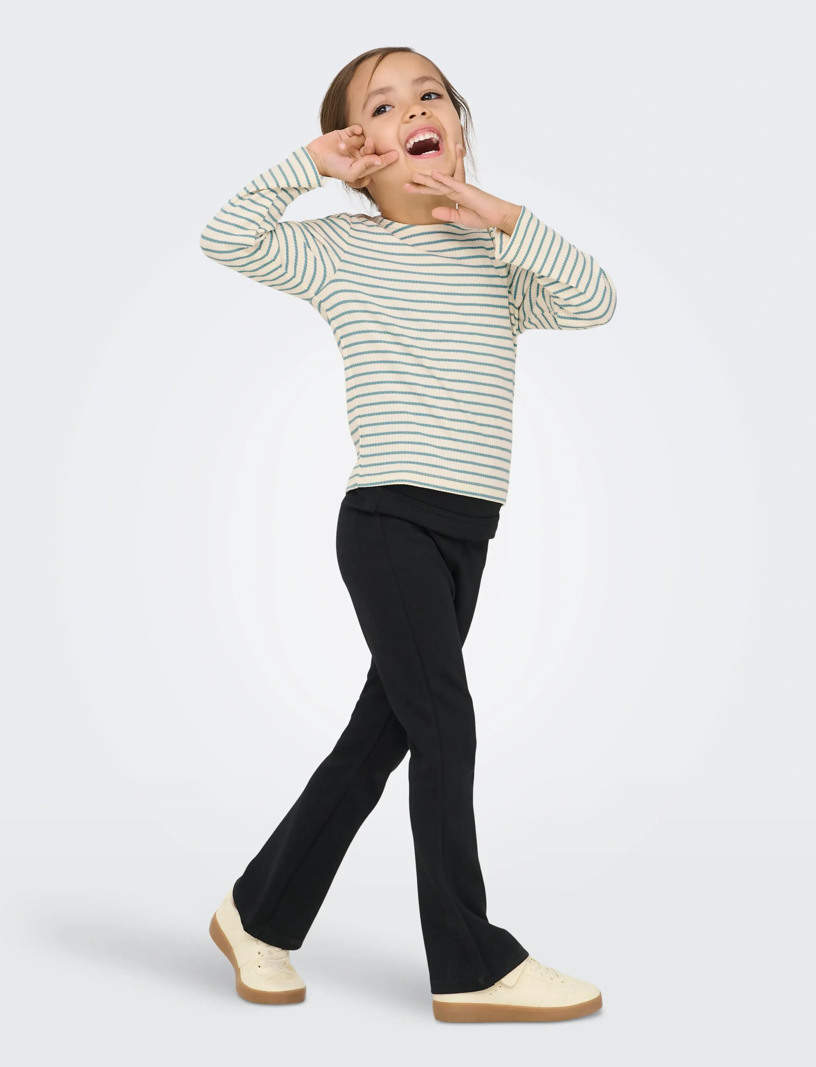 Kids Only - KMGMAUDE LIFE STRIPE LS TOP JRS NOOS - langærmede t-shirts - birch - 5