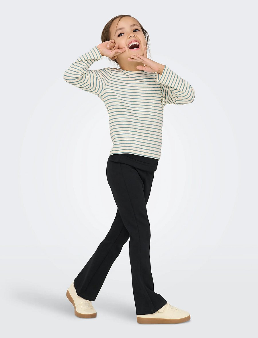 Kids Only - KMGMAUDE LIFE STRIPE LS TOP JRS NOOS - langærmede t-shirts - birch - 5