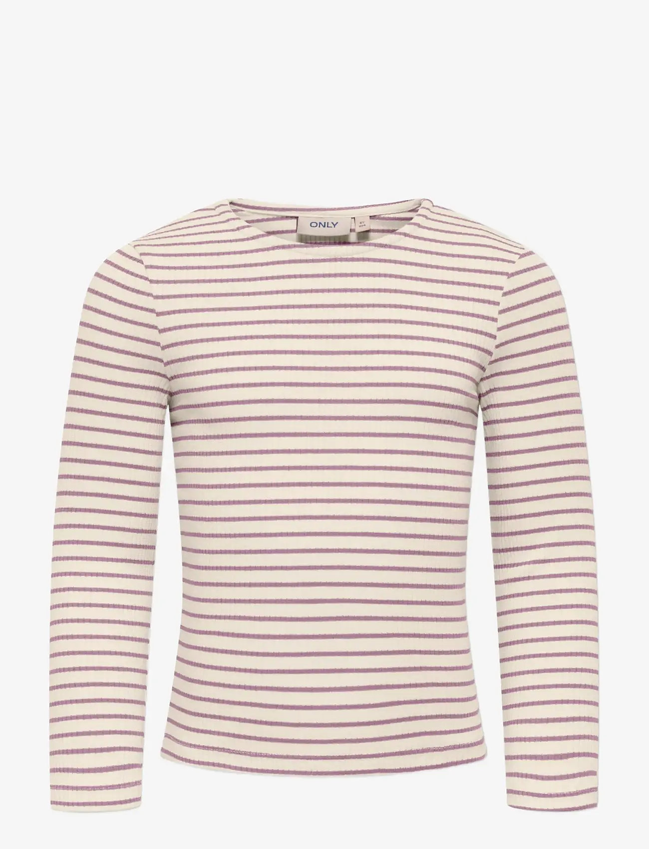 Kids Only - KMGMAUDE LIFE STRIPE LS TOP JRS NOOS - långärmade t-shirts - birch - 0