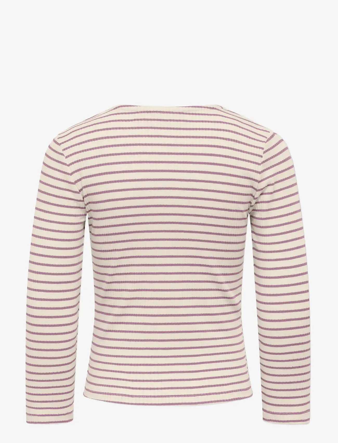 Kids Only - KMGMAUDE LIFE STRIPE LS TOP JRS NOOS - långärmade t-shirts - birch - 1
