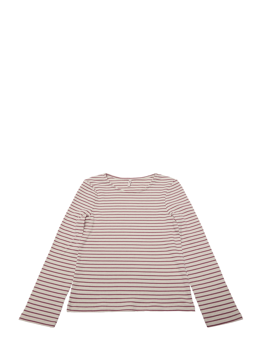 Kids Only - KMGMAUDE LIFE STRIPE LS TOP JRS NOOS - langärmelig - oatmeal - 0