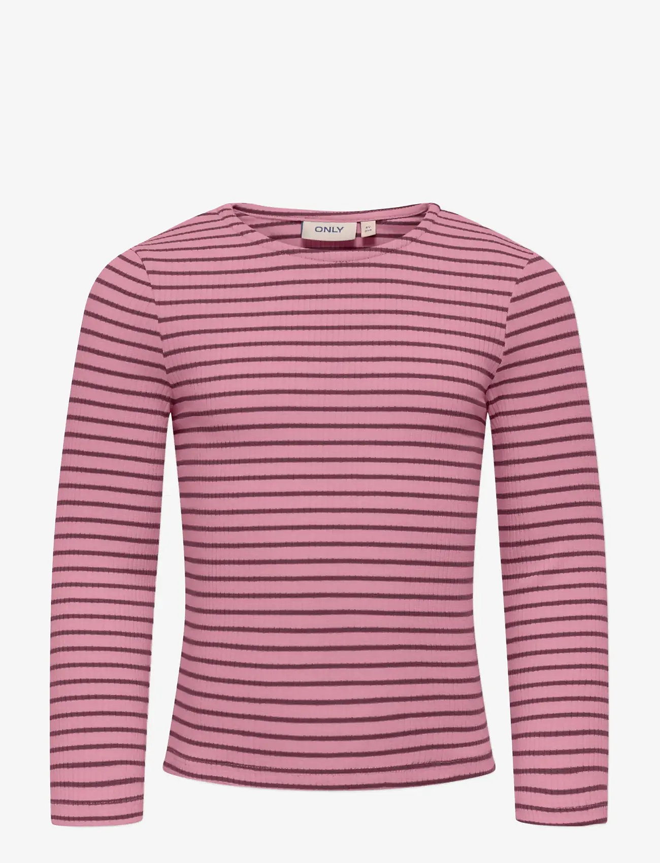 Kids Only - KMGMAUDE LIFE STRIPE LS TOP JRS NOOS - pikkade varrukatega t-särgid - sea pink - 0
