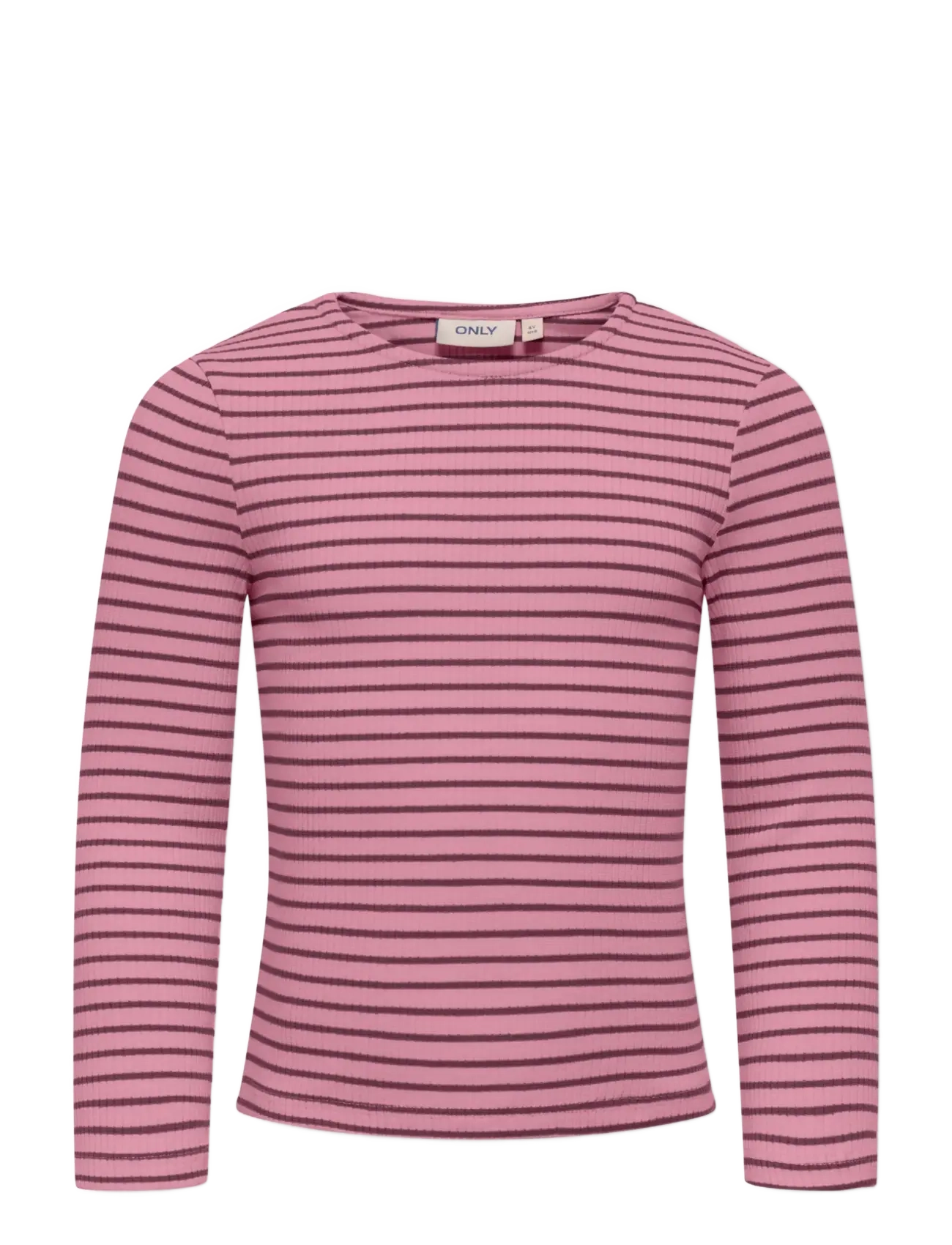 Kids Only KMGMAUDE LIFE STRIPE LS TOP JRS NOOS - Alussärgid - SEA PINK / pink/rose