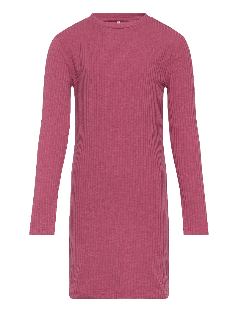 Kids Only - KMGTELLA LIFE SOLID L/S DRESS JRS - långärmade vardagsklänningar - heather rose - 0