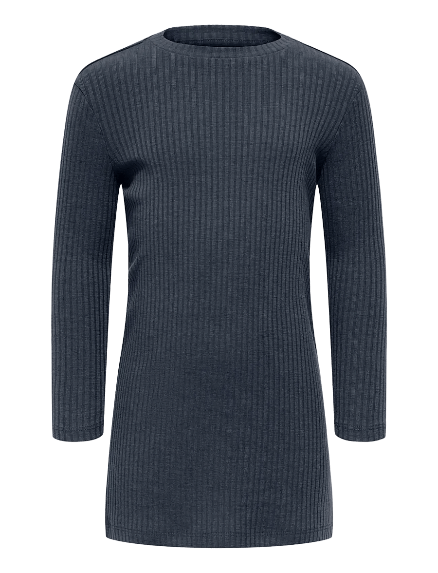 Kids Only - KMGTELLA LIFE SOLID L/S DRESS JRS - langærmede hverdagskjoler - ombre blue - 1
